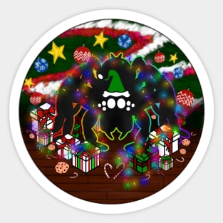 Santa Spider Full Design (Rainbow 2) Sticker